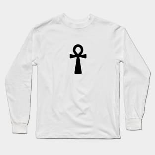 The Ankh Symbol Black. Long Sleeve T-Shirt